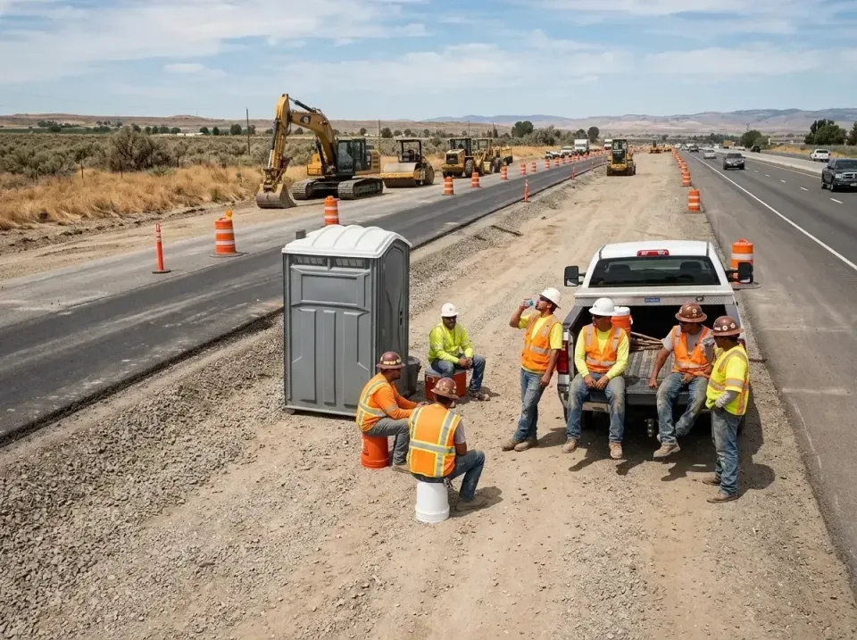 highway-road-construction-crew-007 — frequently asked questions, Porta Potty and Restroom Rentals in Haleyville, AL